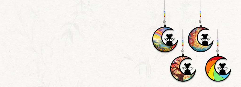 Dog Memorial Suncatcher Gift Package with Bracelet & Sympathy Card, Personalized with Pet Name for Dog Loss,Remembrance,Bereavement,Death,Passing Away,Grief and Condolences(Rainbow River)